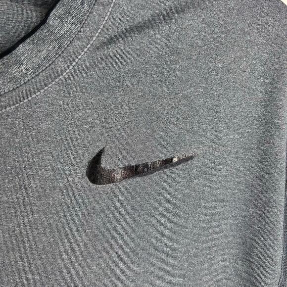 Nike Pro Mens Gray Short Sleeve Compression Shirt Top Size Small Athletic - Picture 7 of 8